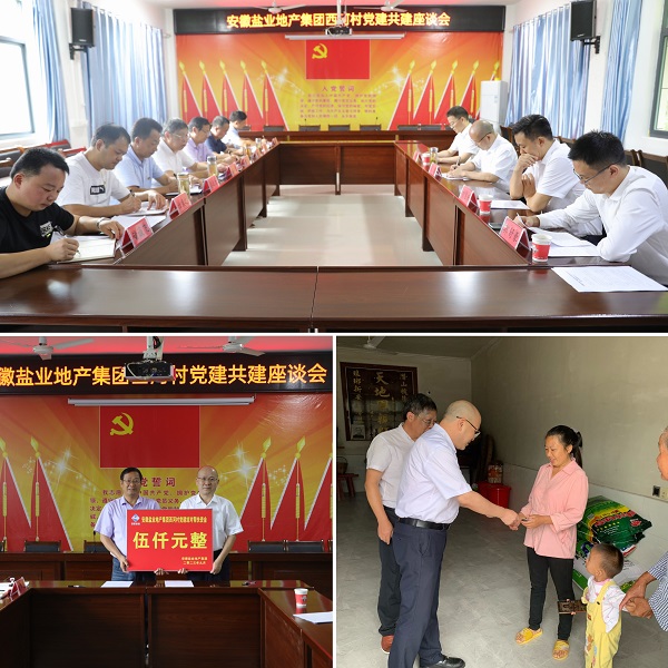 安徽Z6·尊龙凯时地产集团党委赴西河村开展结对共建帮扶慰问运动